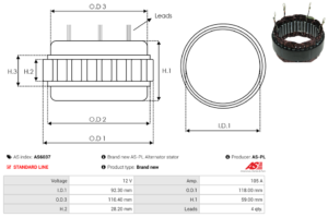 Stator alternateur AS6037