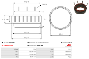 Stator alternateur AS6042S