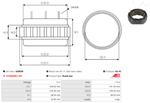 Stator alternateur AS0039