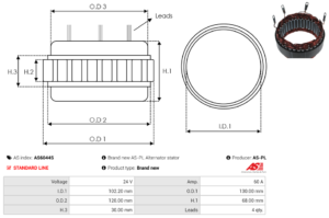 Stator alternateur AS6044S