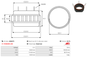 Stator alternateur AS6047S