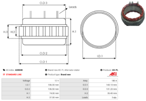 Stator alternateur AS0040