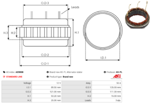 Stator alternateur AS9008