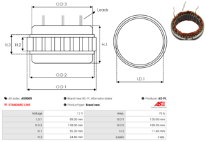 Stator alternateur AS9009
