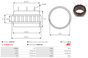 Stator alternateur AS9014S