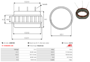 Stator alternateur AS9018S