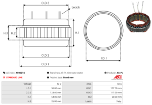 Stator alternateur AS9021S