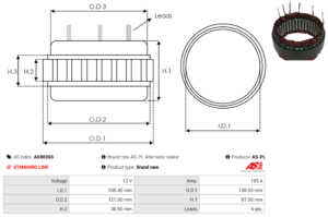 Stator alternateur AS9026S