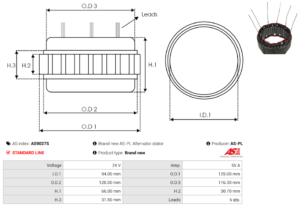 Stator alternateur AS9027S