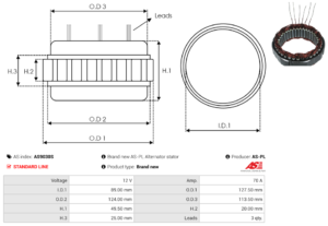 Stator alternateur AS9030S