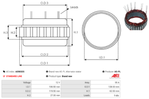 Stator alternateur AS9032S