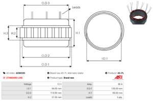 Stator alternateur AS9033S