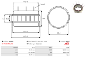Stator alternateur AS0049