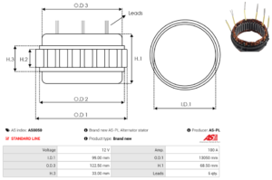 Stator alternateur AS0050