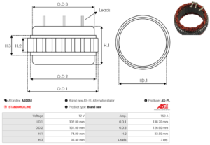 Stator alternateur AS0051