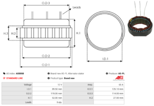 Stator alternateur AS0058