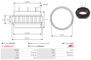 Stator alternateur AS0118S