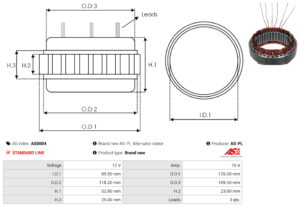 Stator alternateur AS0004
