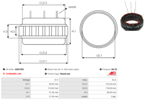 Stator alternateur AS0125S