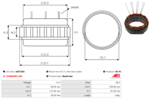 Stator alternateur AS0126S