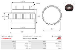 Stator alternateur AS0127S