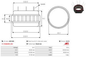 Stator alternateur AS0130S