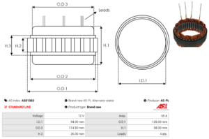 Stator alternateur AS0136S