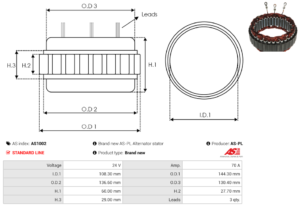 Stator alternateur AS1002