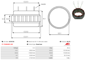 Stator alternateur AS1012S