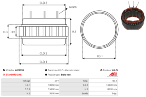 Stator alternateur AS1015S