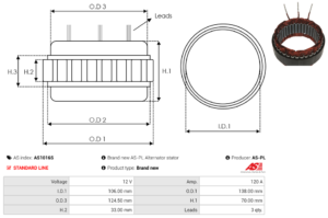 Stator alternateur AS1016S