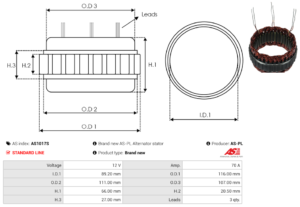 Stator alternateur AS1017S