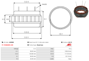 Stator alternateur AS2003