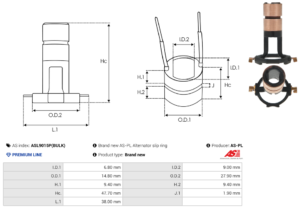 Collecteur ASL9015P(BULK)