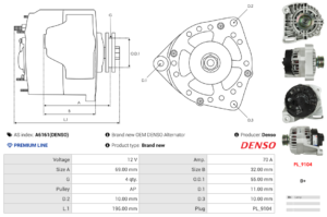 Alternateur A6161(DENSO)