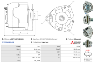 Alternateur A5377(MITSUBISHI)