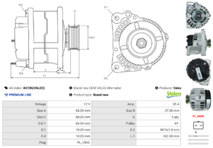 Alternateur A3106(VALEO)