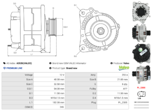 Alternateur A3536(VALEO)