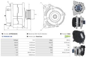 Alternateur A3794(VALEO)