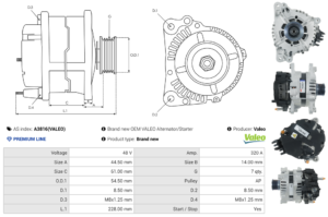 Alternateur A3816(VALEO)