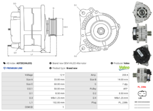 Alternateur A3720(VALEO)