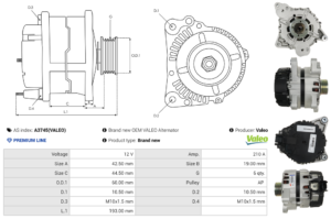Alternateur A3745(VALEO)