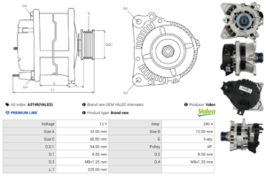 Alternateur A3749(VALEO)