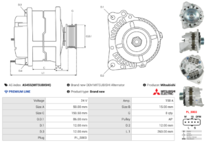 Alternateur A5455(MITSUBISHI)