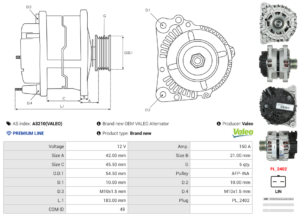 Alternateur A3210(VALEO)