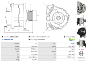 Alternateur A3234(VALEO)