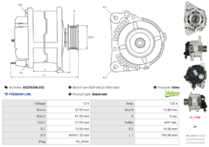 Alternateur A3235(VALEO)