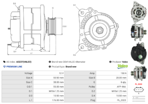 Alternateur A3237(VALEO)