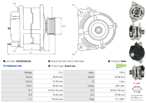 Alternateur A3238(VALEO)