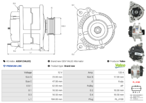 Alternateur A3241(VALEO)